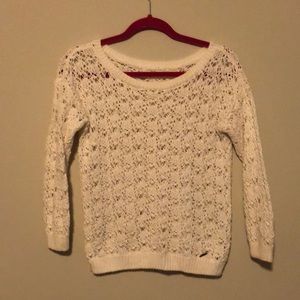 Abercrombie and Fitch White Sweater